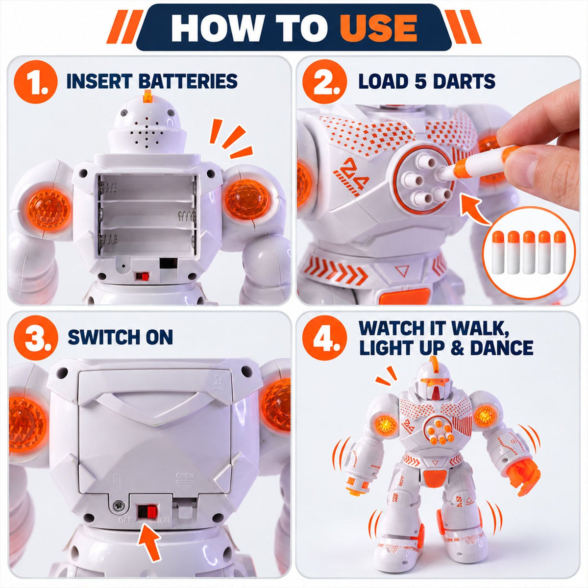 Robot toy feature view