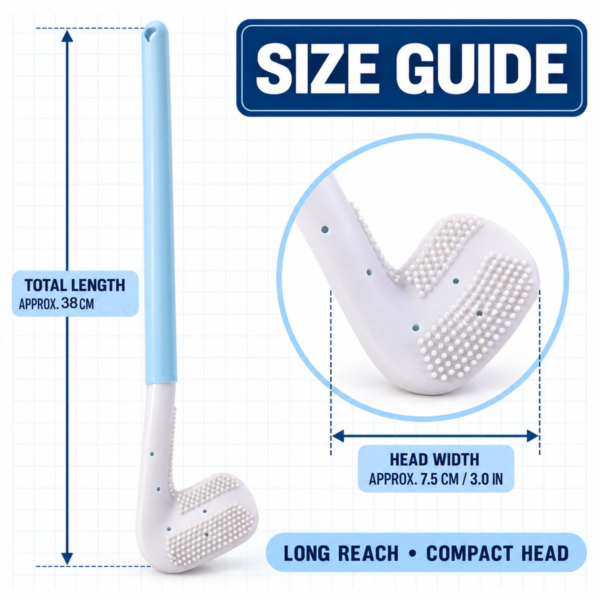 Golf Shape Toilet Cleaner Brush For Bathroom Use