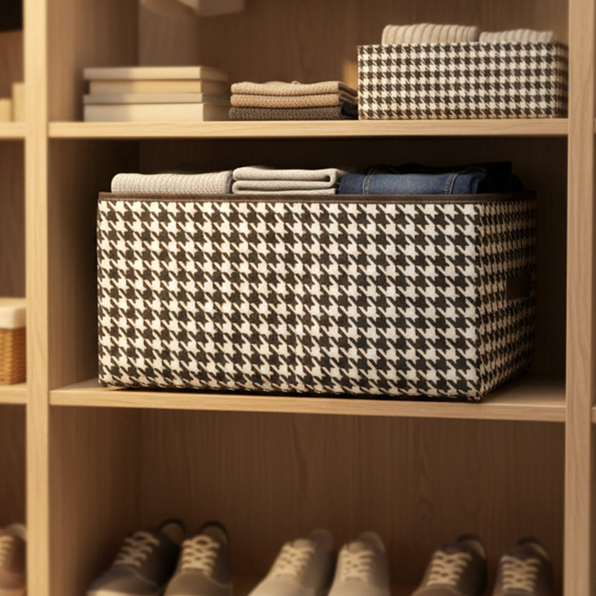 Space saving cloth basket home