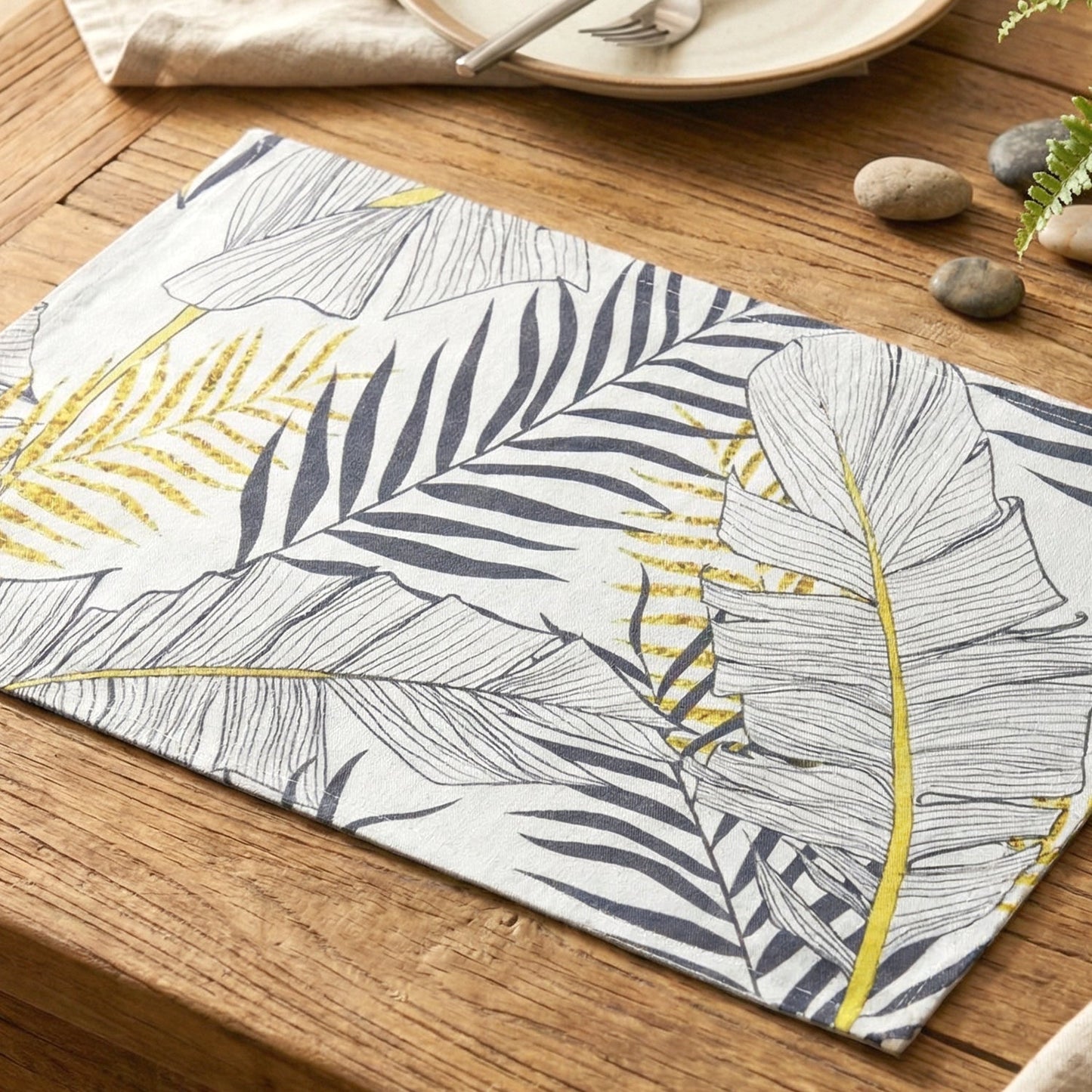 2 in 1 Reversible Dining Table Placemat (2 Pc / Small & Big)