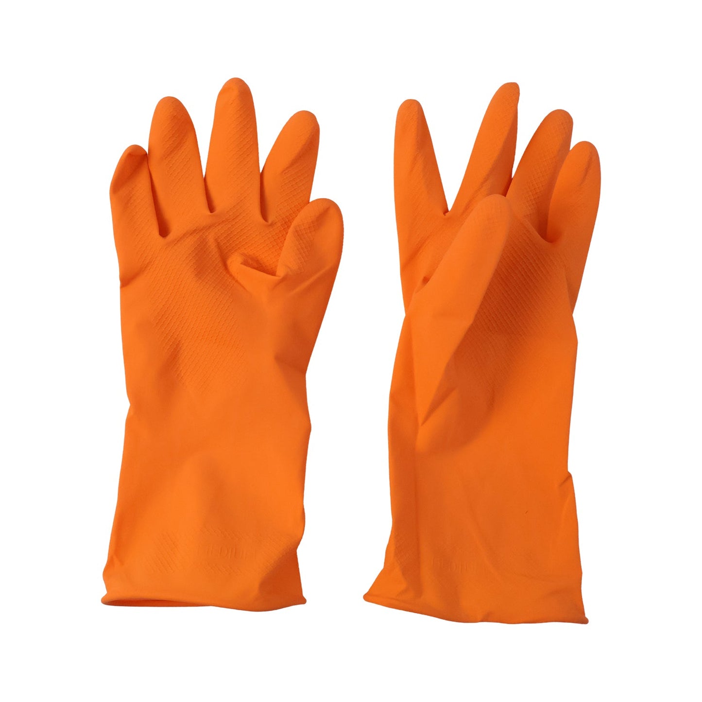 Reusable orange gloves medium