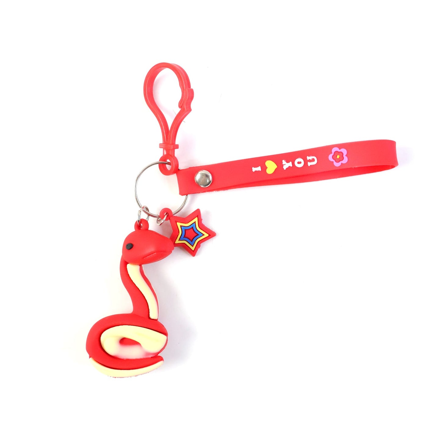 Cute Snake Shape Keychain (1 Pc)