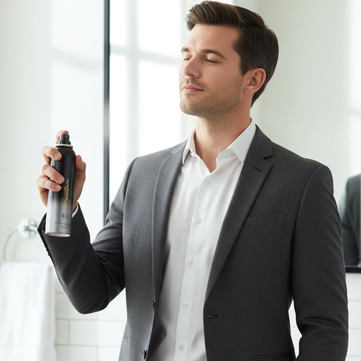 Signature premium max perfume deodorant bottle