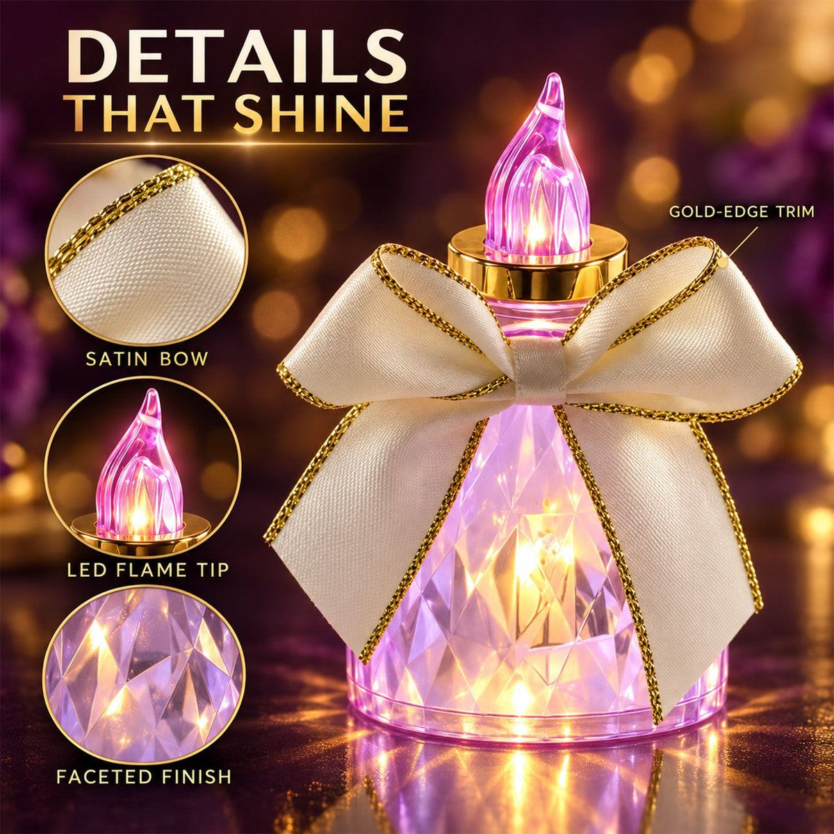 LED candle set view
