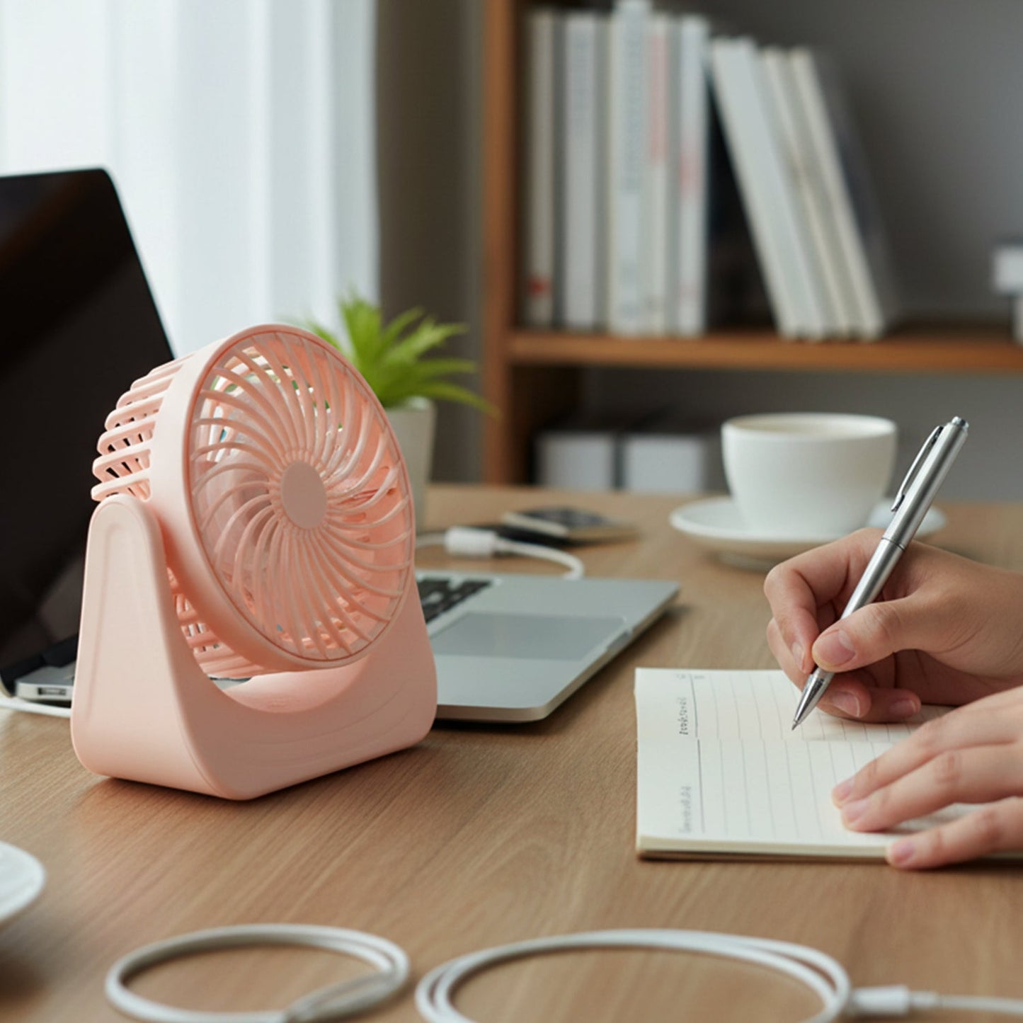 Plug and Play Silent Desktop Mini Fan with Adjustable Tilt Head (1 Pc)