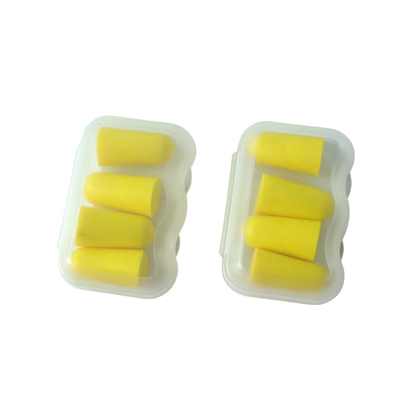 Soft Foam Noise Reduction Ear Plugs with Compact Storage Case (4 Pair / 8 Pcs)