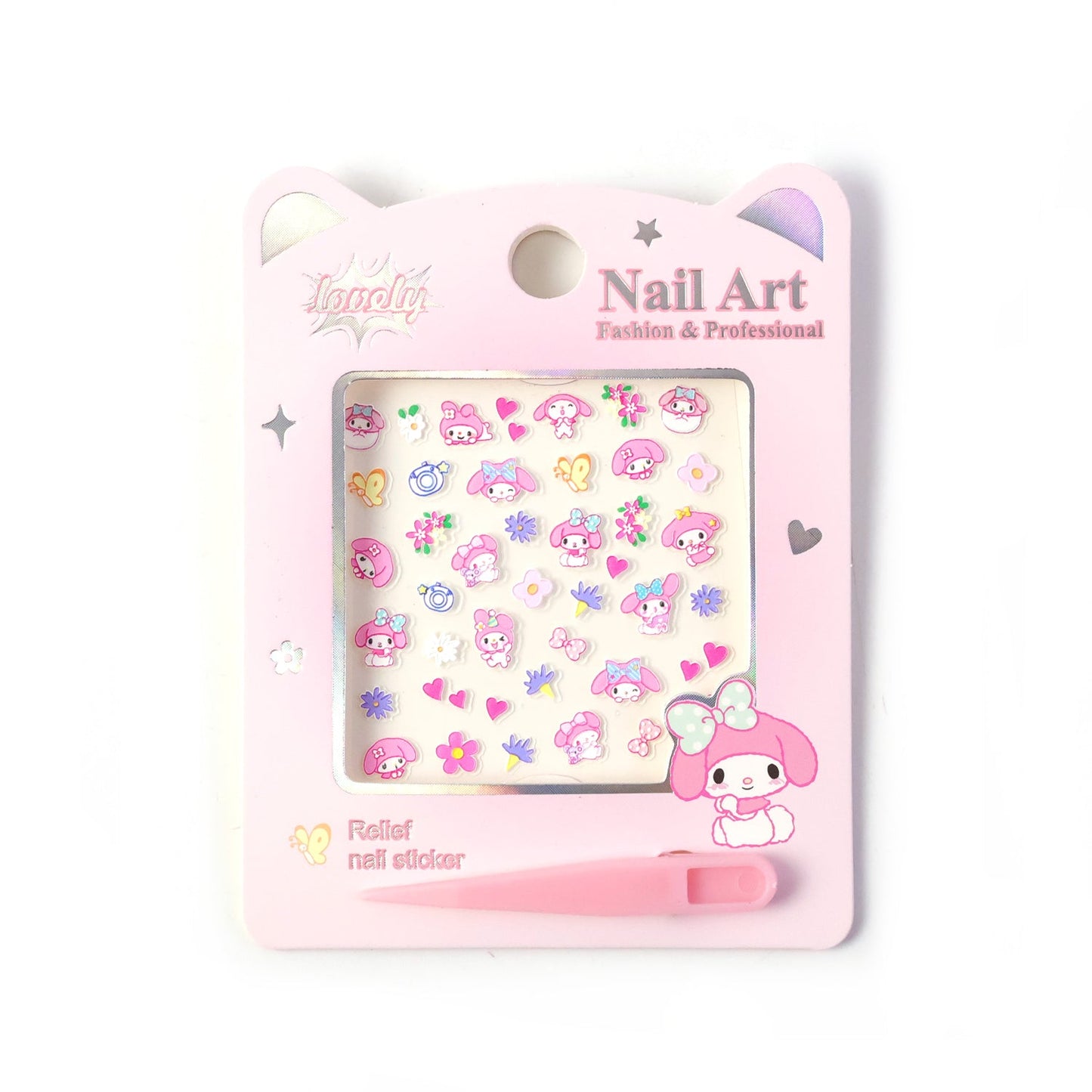 Cute Cartoon Nail Art Sticker Set (1 Set)