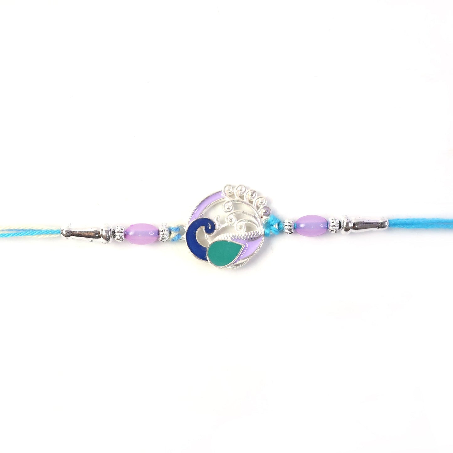 Traditional Rakhi with decorative beads and stylish design for festival