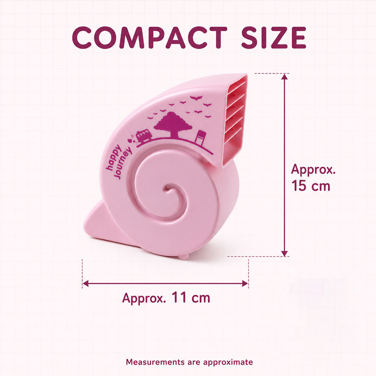 Cute USB Mini Fan: Bright, Quiet & Portable for Your Desk (Battery Not Included)