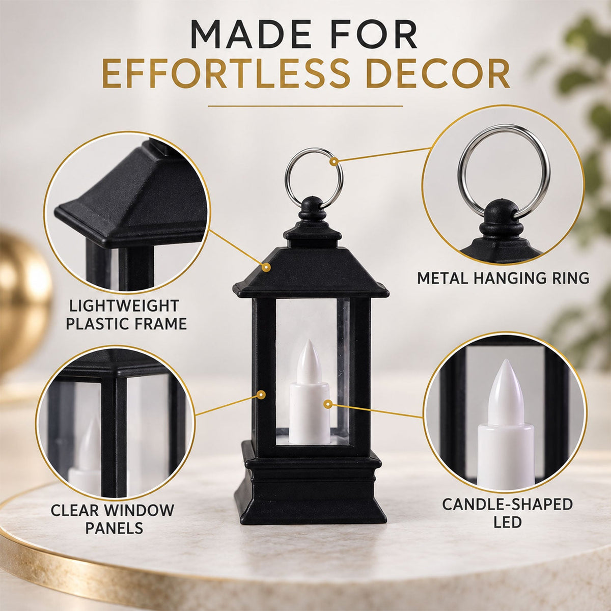 LED candle feature view