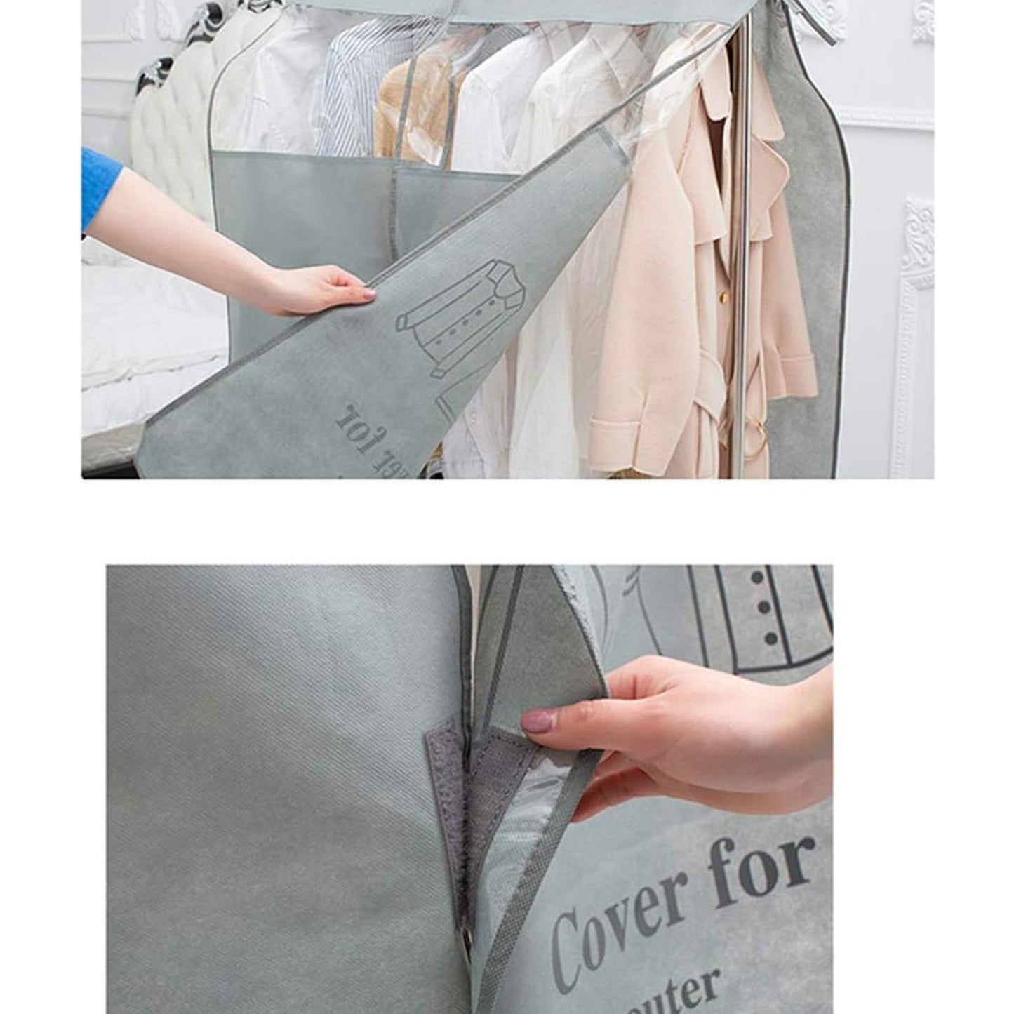Dust cover hanging clothes