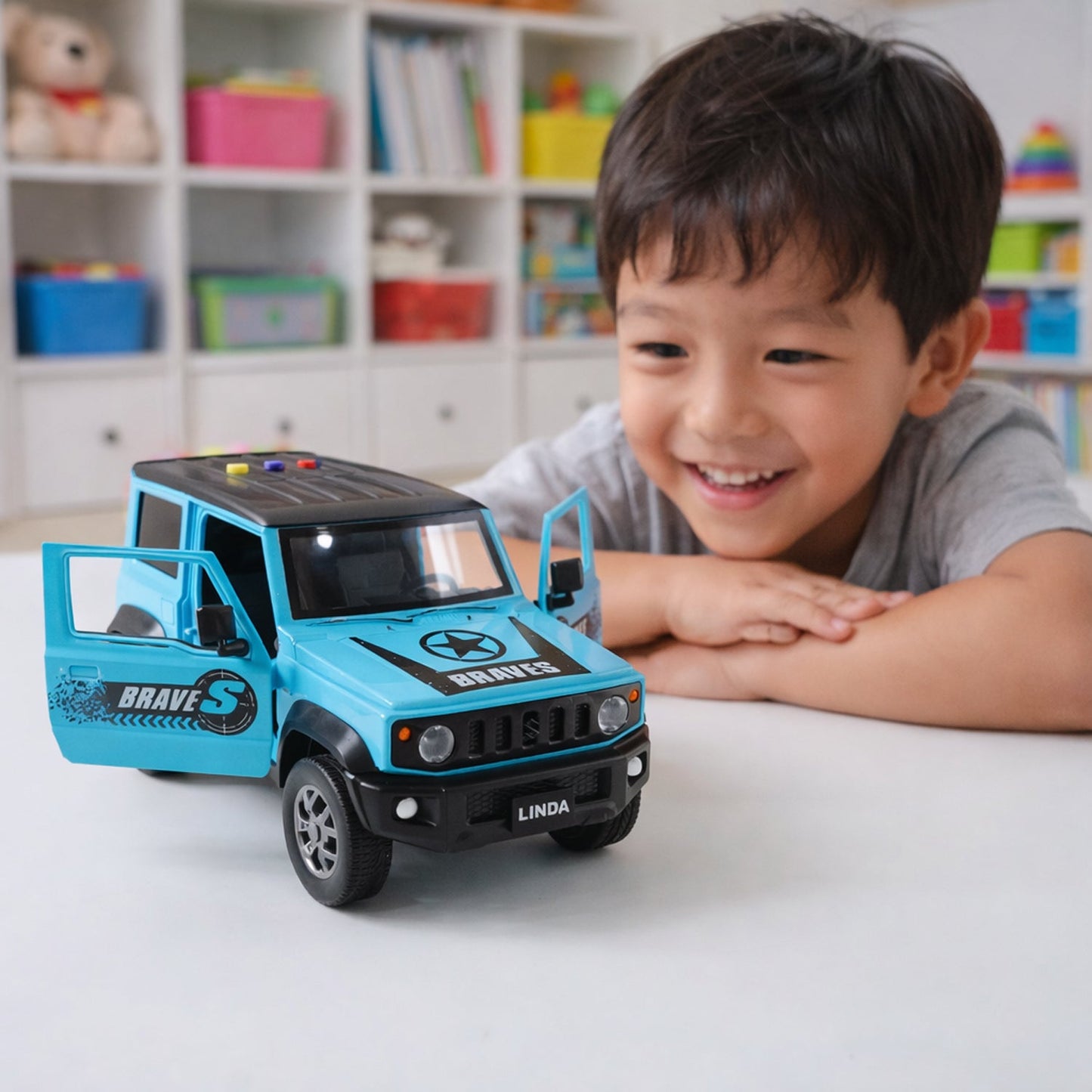 battery operated off road toy car for boys and girls