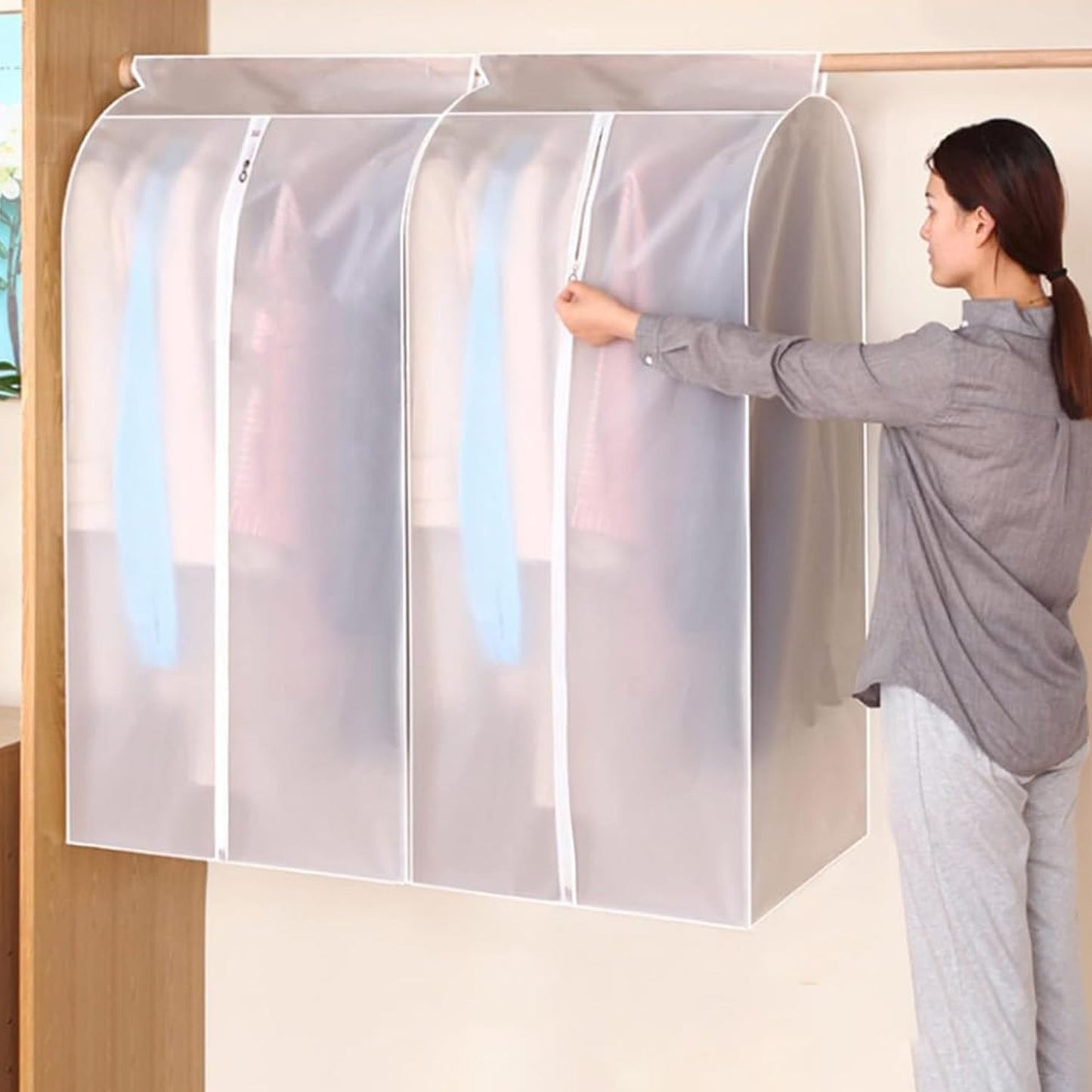 Extra-Long Hanging Garment Storage Cover (110 Ã— 50 cm, 1 Pc)