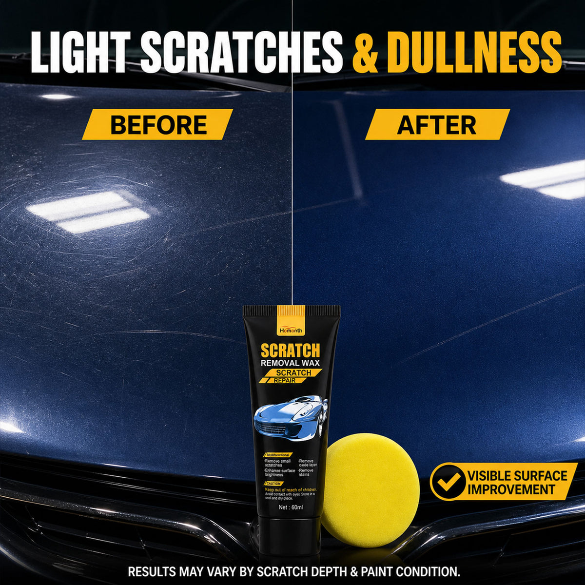 Car Scratch Removal Wax – Restore Shine & Remove Scratches 120ml