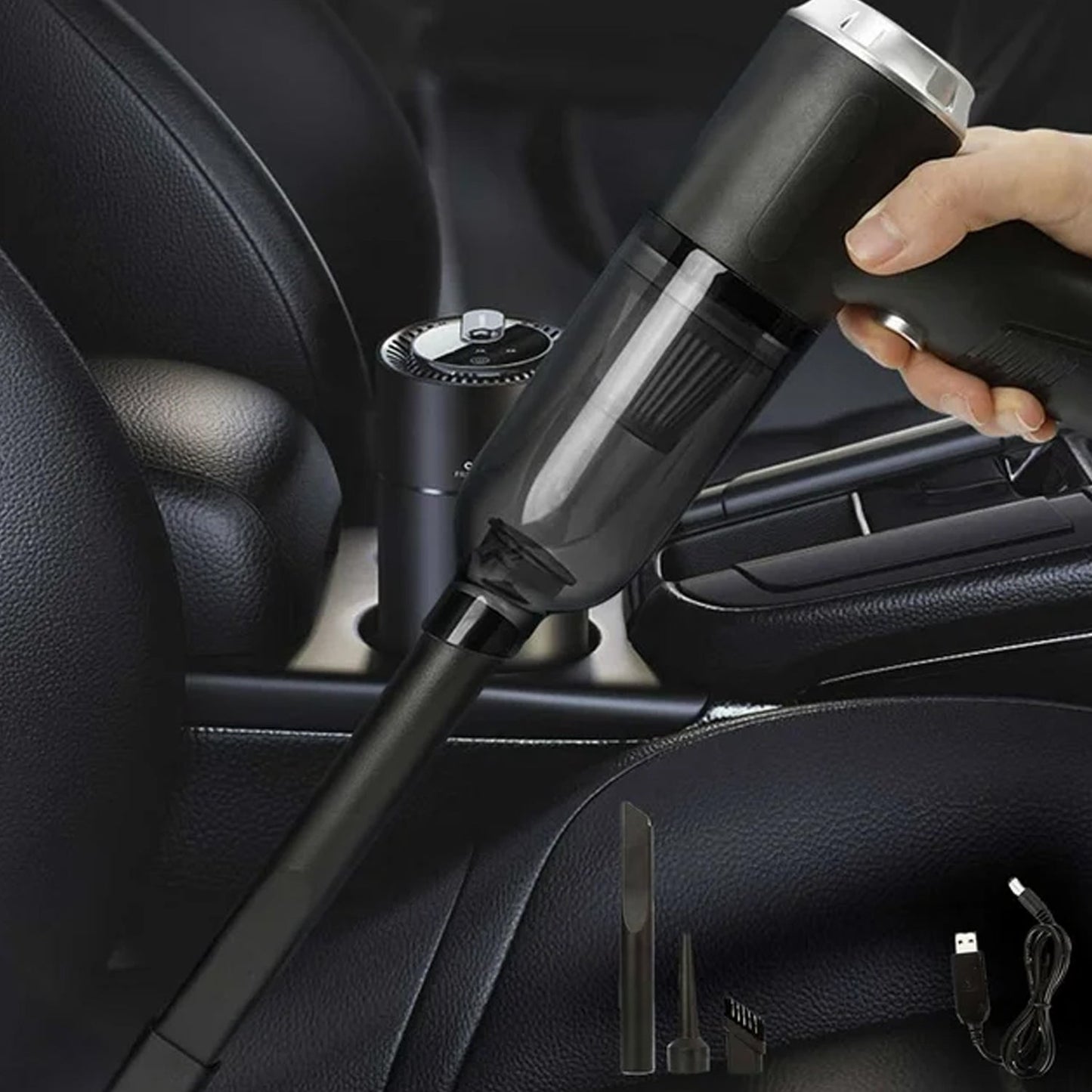 3 in 1 Mini Car Vacuum â€“ Wireless, Rechargeable, Blower & Dust Cleaner for Car, Home & Keyboard