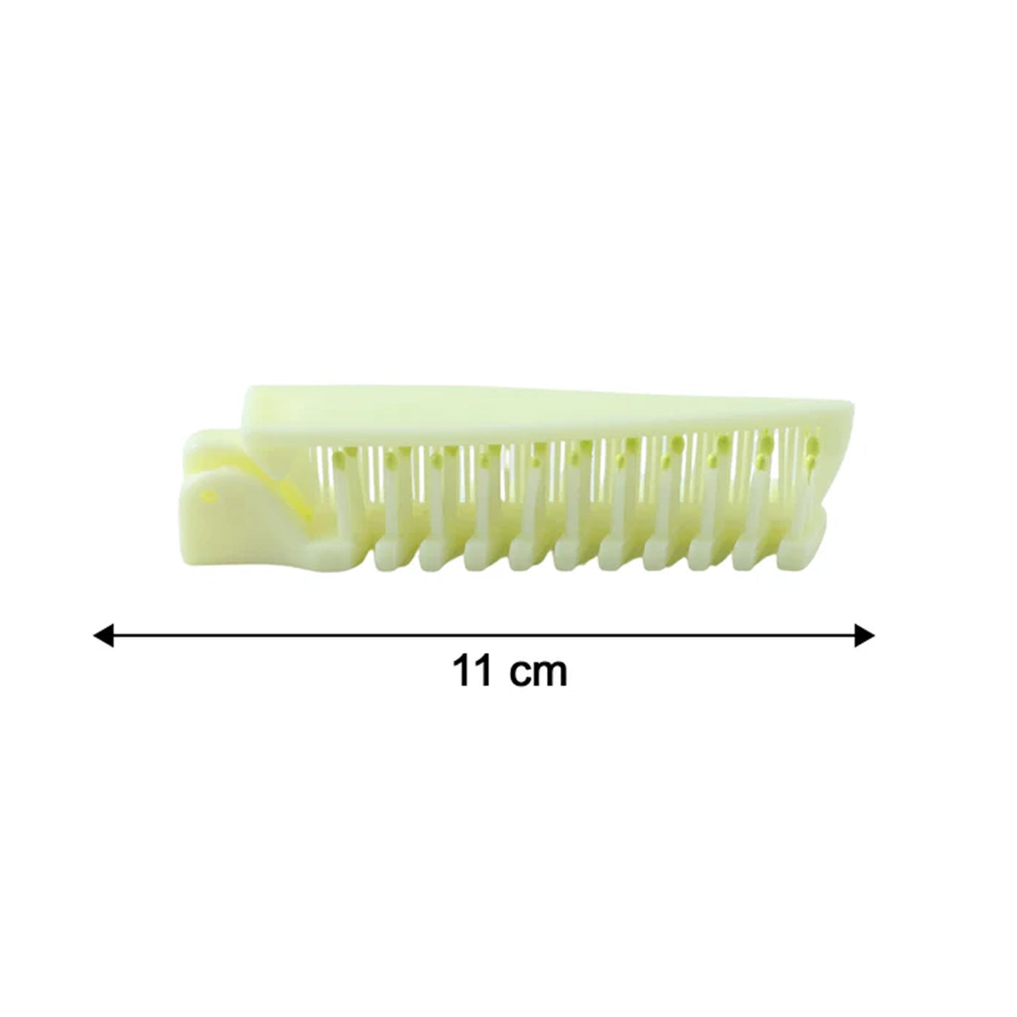 2 In 1 Foldable Hair Comb with Brush (1 Pc)