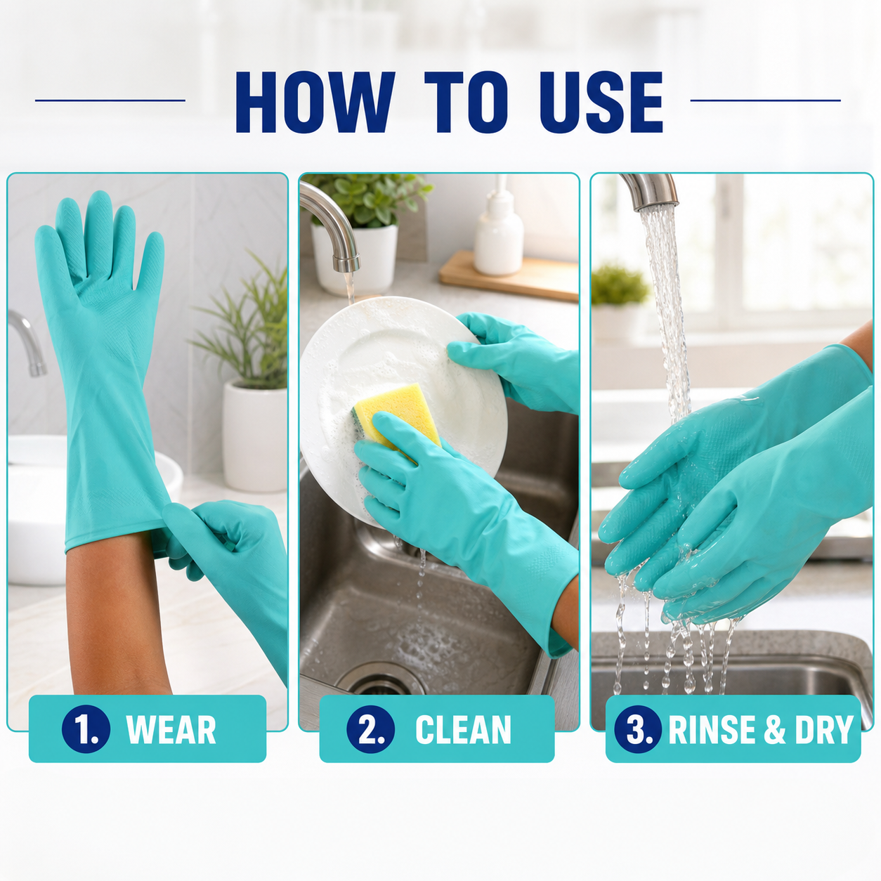 Cleaning gloves how to use