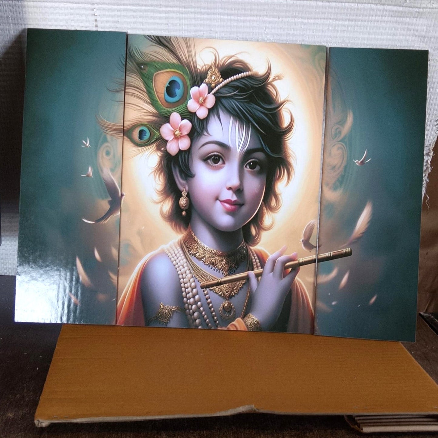 Krishna flute art 16x12 inch