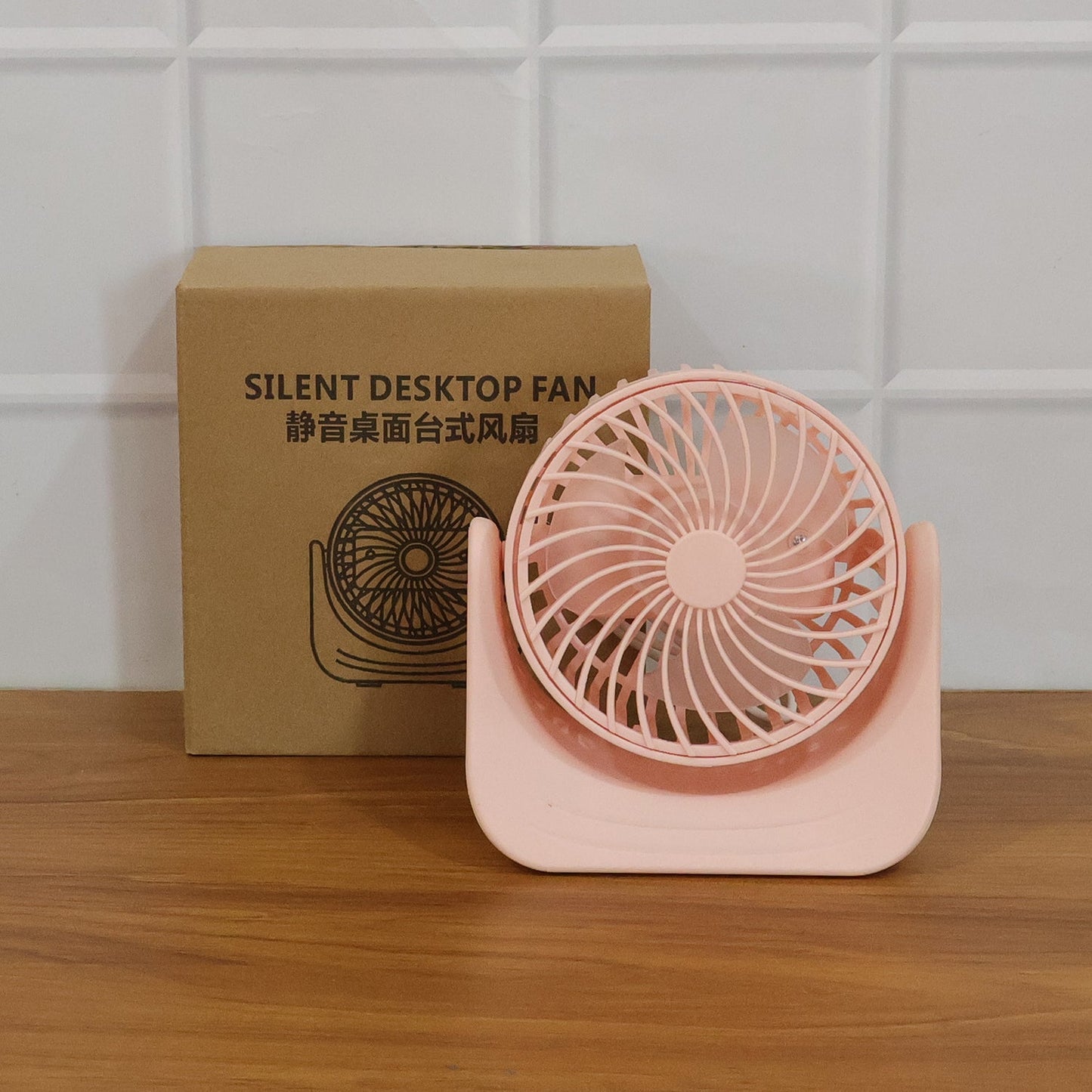 Plug and Play Silent Desktop Mini Fan with Adjustable Tilt Head (1 Pc)