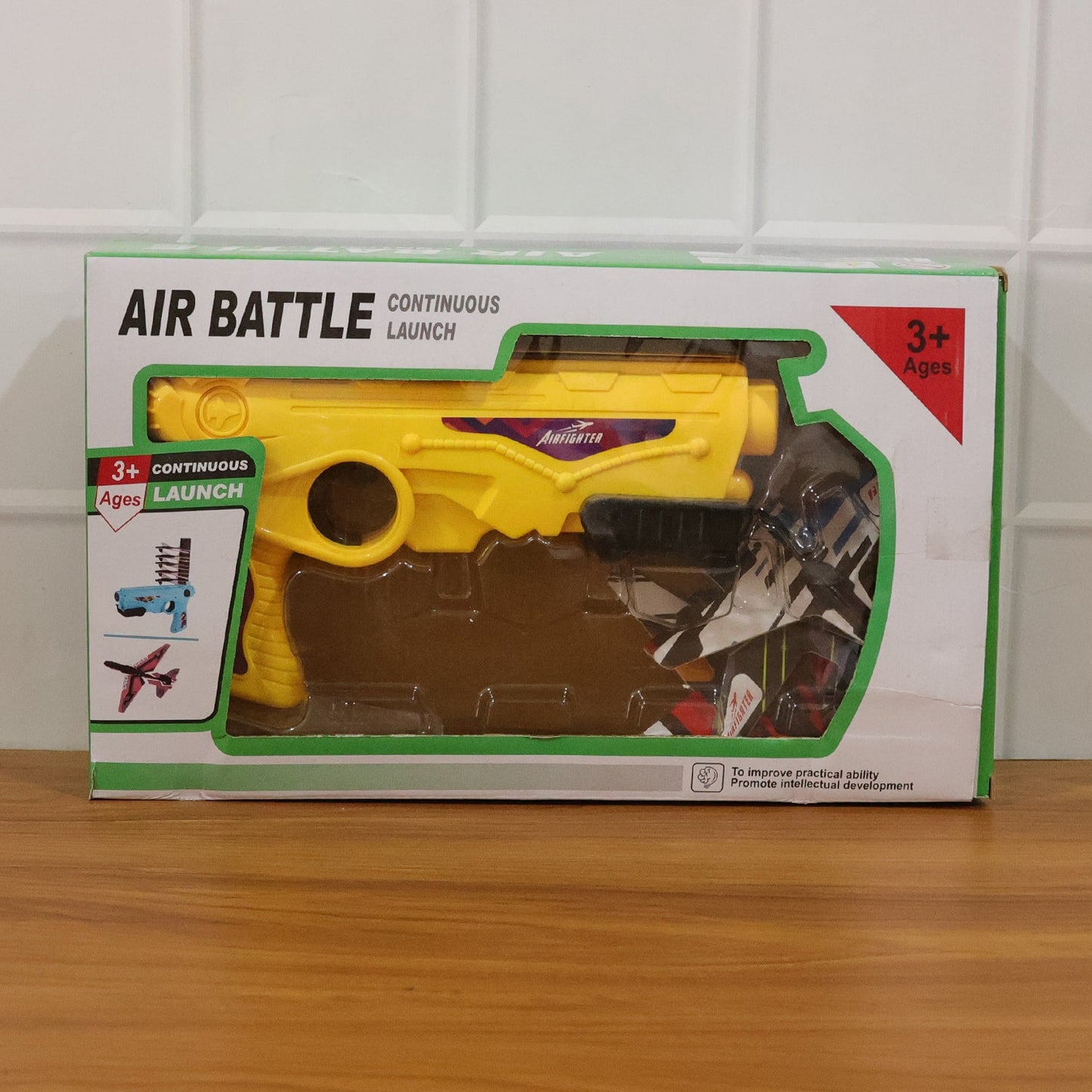 Air Battle Plane Launcher Gun Toy for Kids â€“ Foam Glider Set (1 Set)