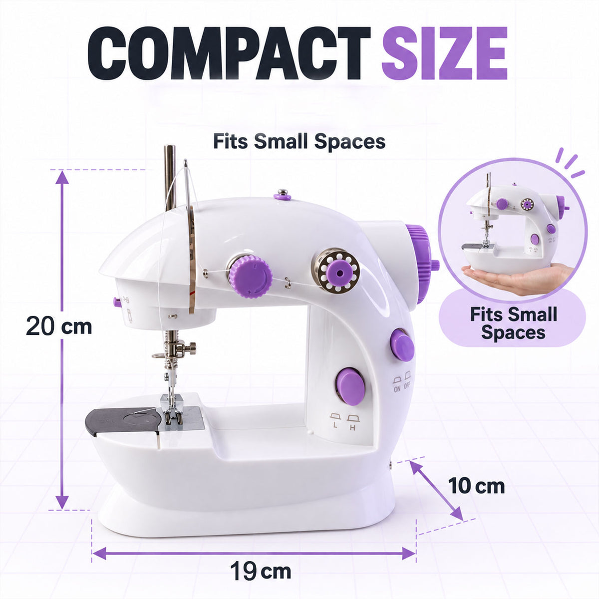 Portable Mini Hand Tailor Machine for Sewing Stitching