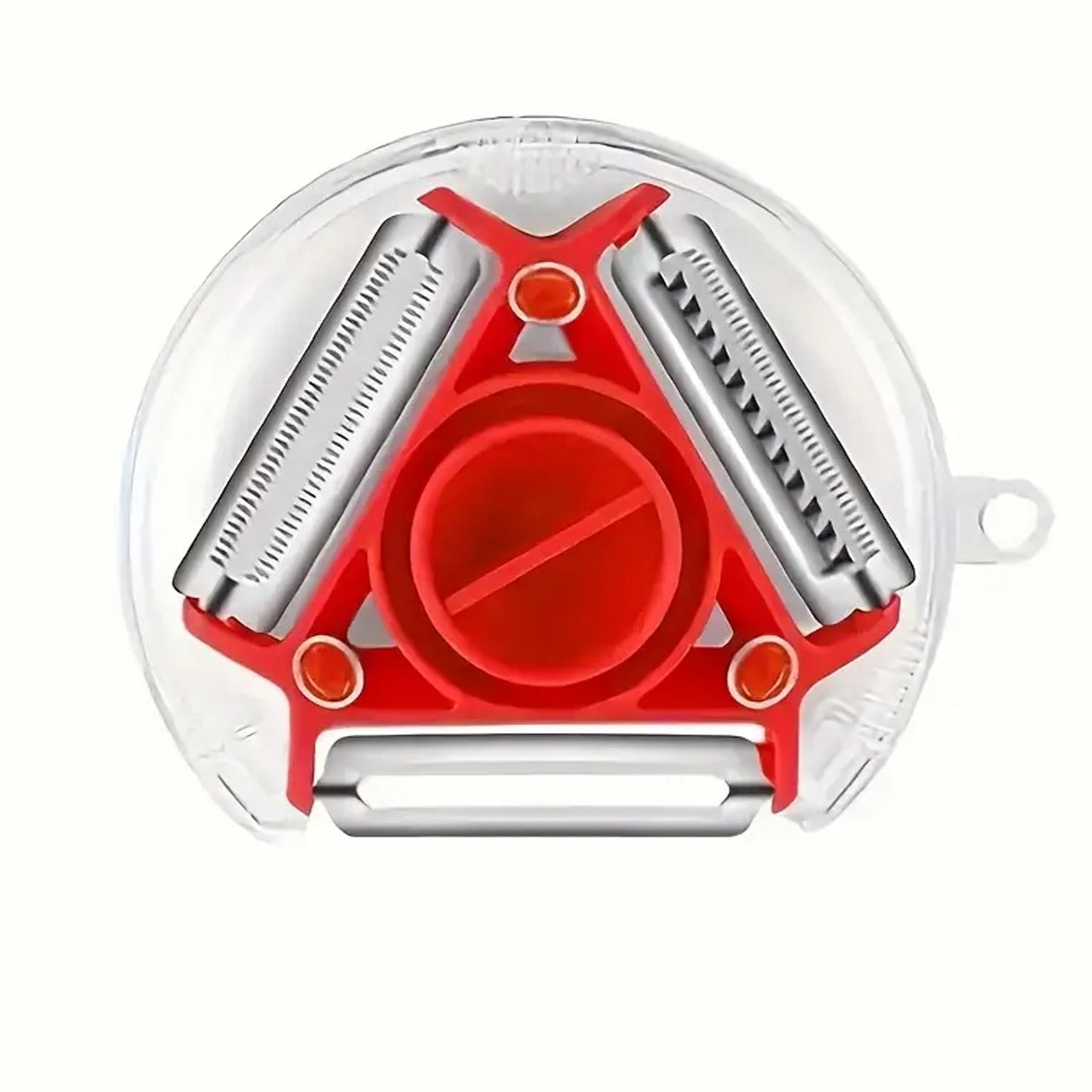 8258Â 3 in 1 Multi Function Three Use Rotary Hanging Round Planer Peeler and Cutter Vegetable Slicer Kitchen Tools Kitchen Gadgets (B Grade)