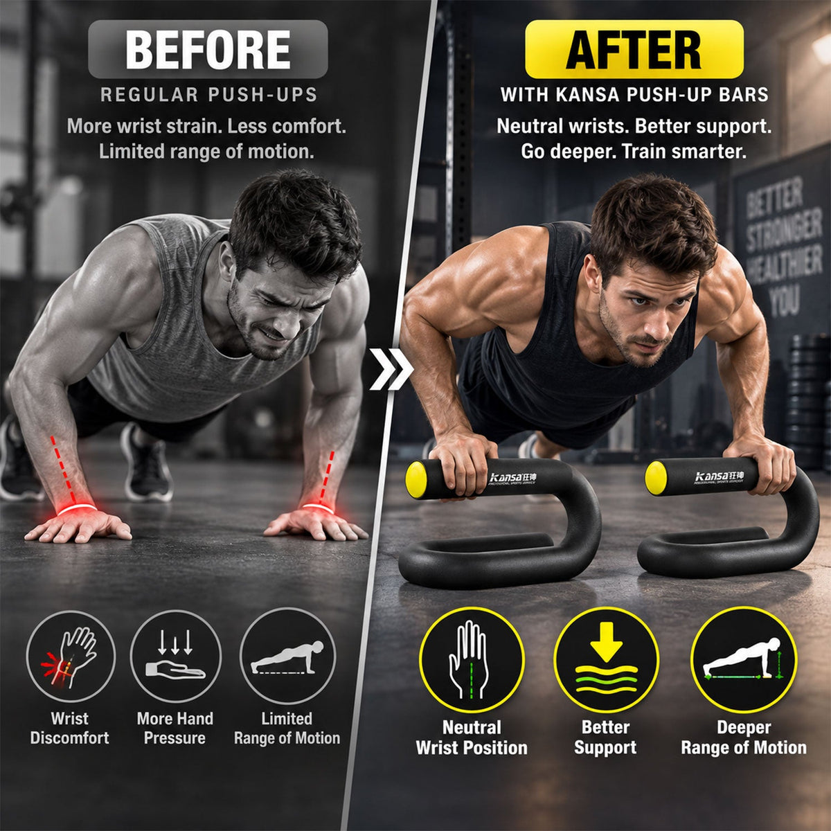 Push up stand pair view