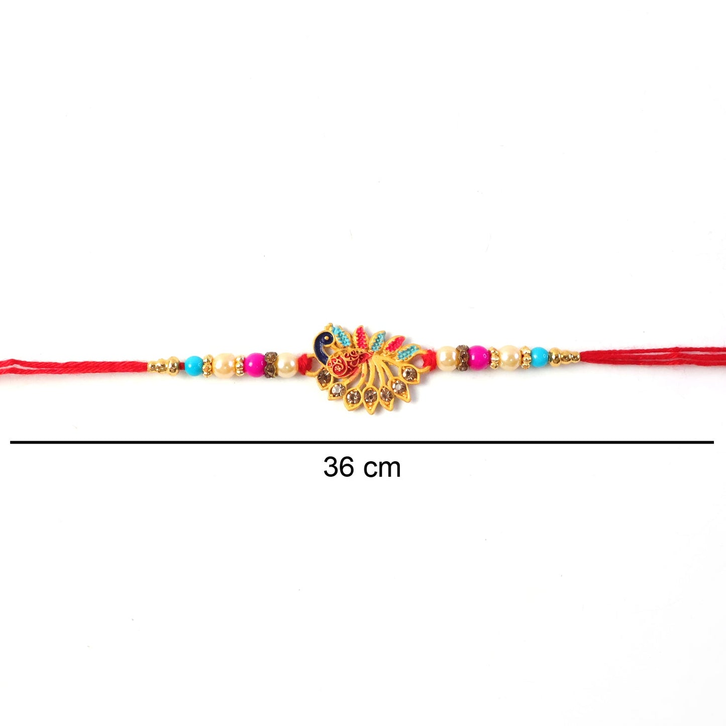 Lightweight peacock design Rakhi for brother