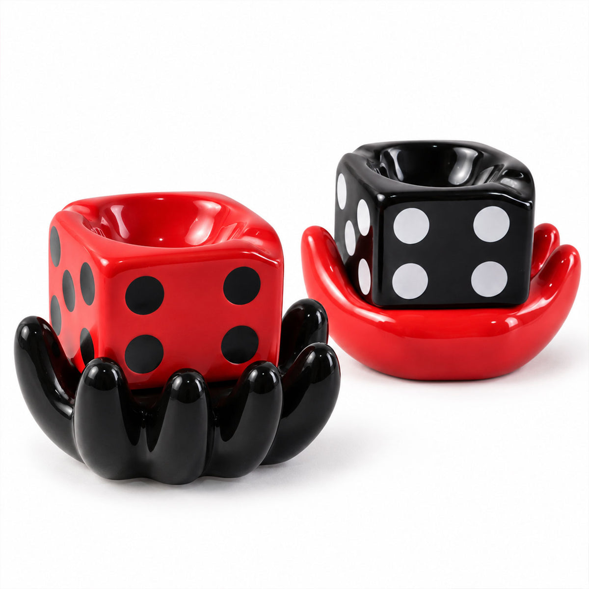 Ceramic Ashtray - Unique and Colourful Smoking Accessory with Retro Vibes - Funky Decor for Smokers and Collectors