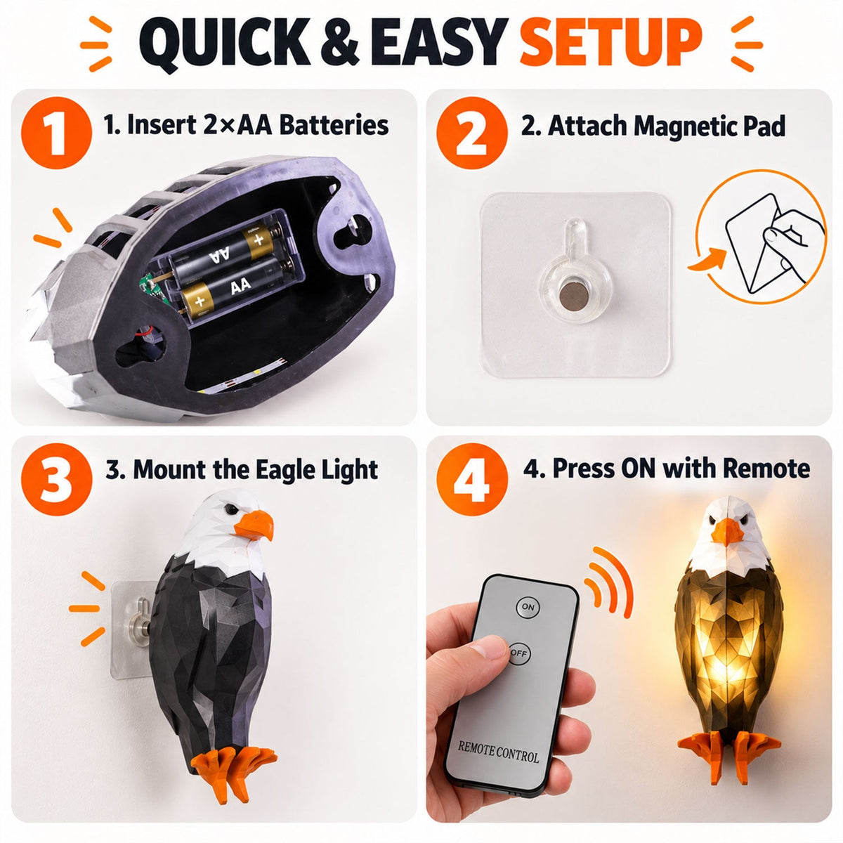 Eagle light mounting view