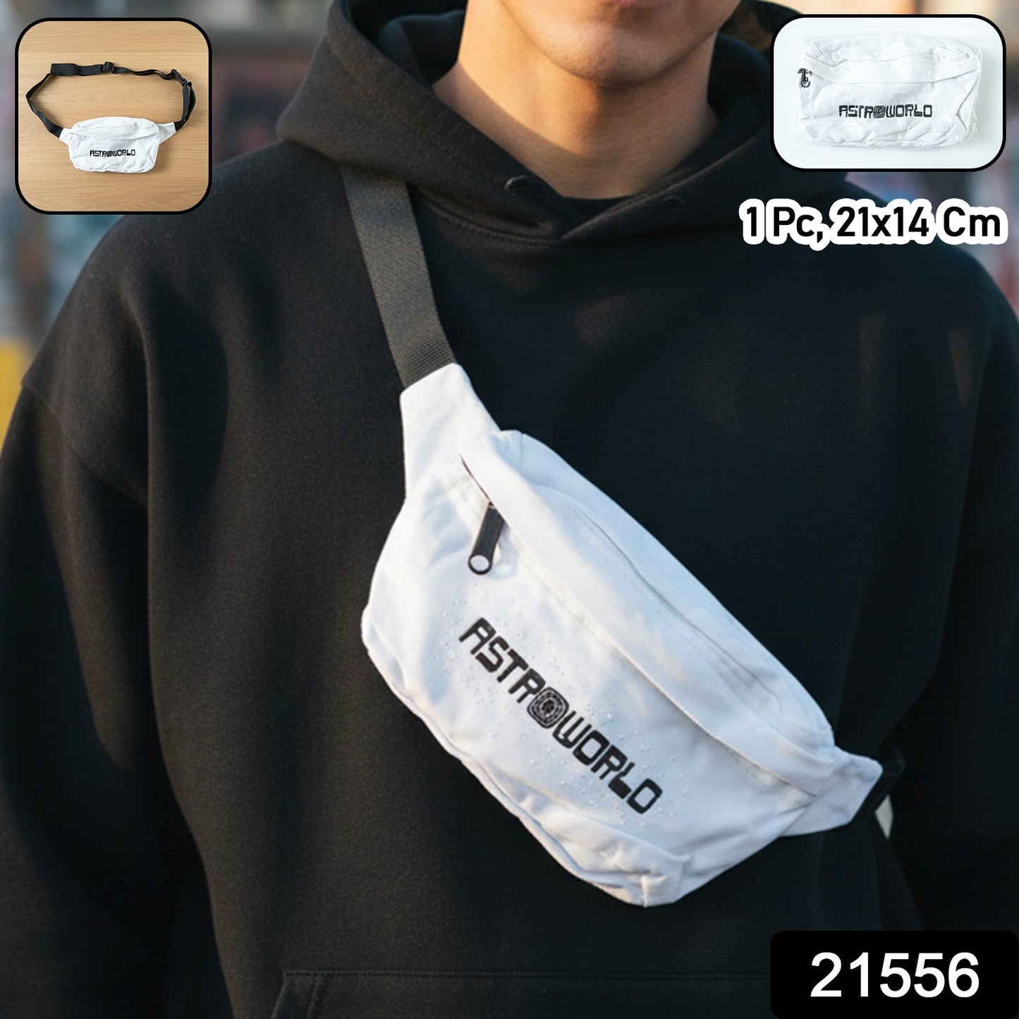 compact waist pouch bag for travel and daily use