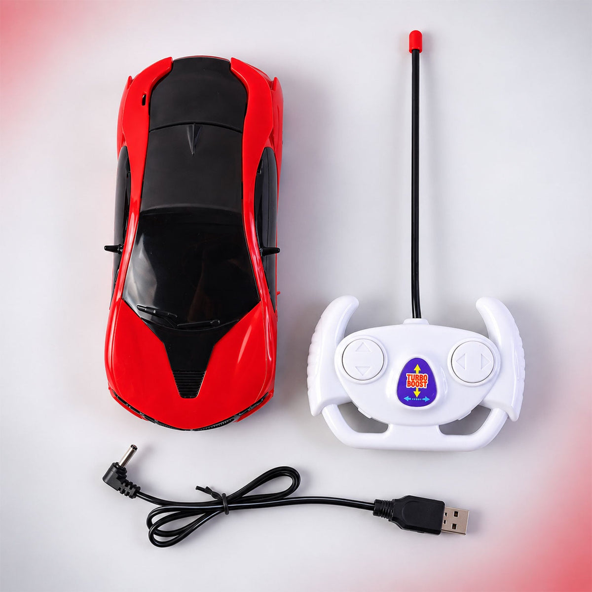 RC sports car white bg