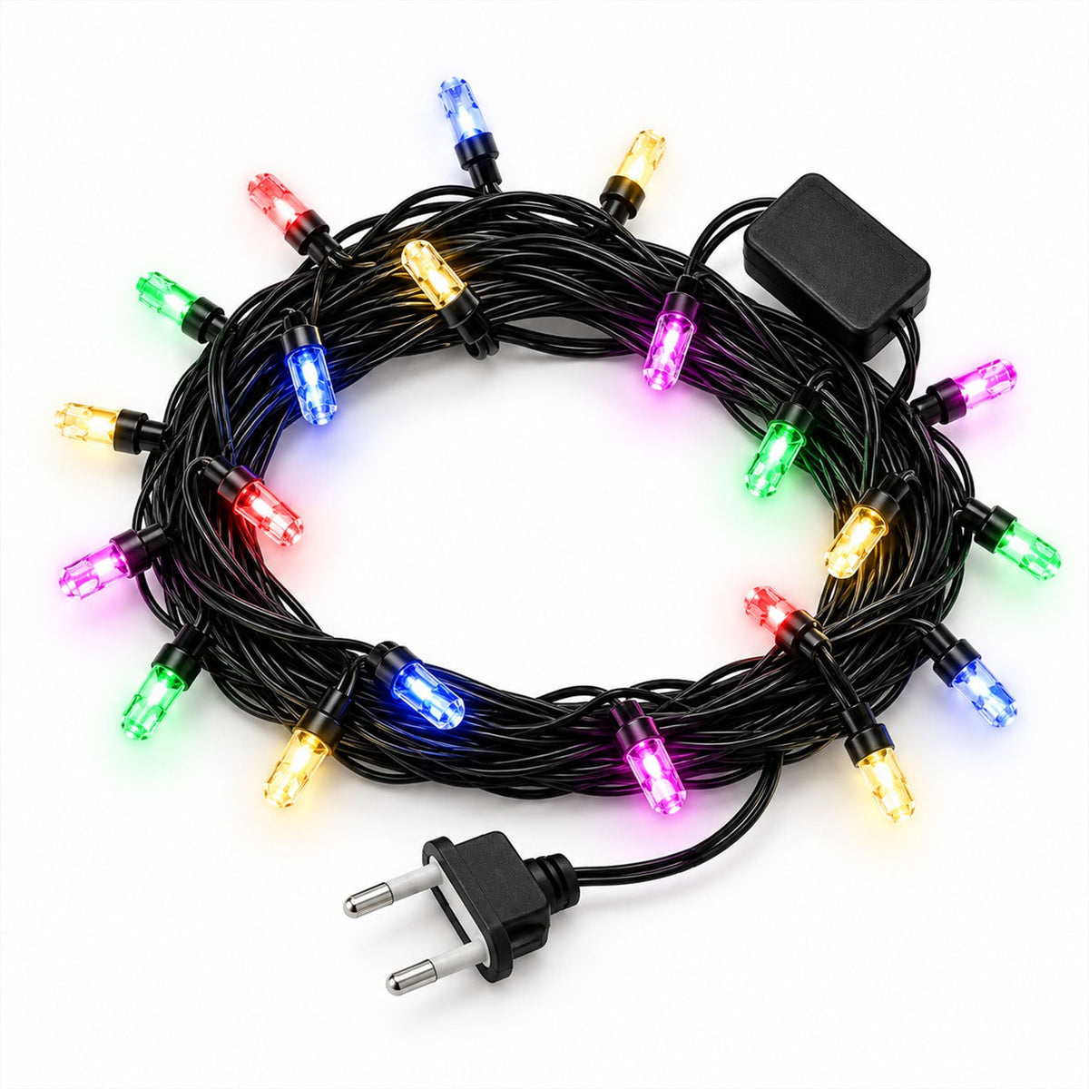 String lights glow view