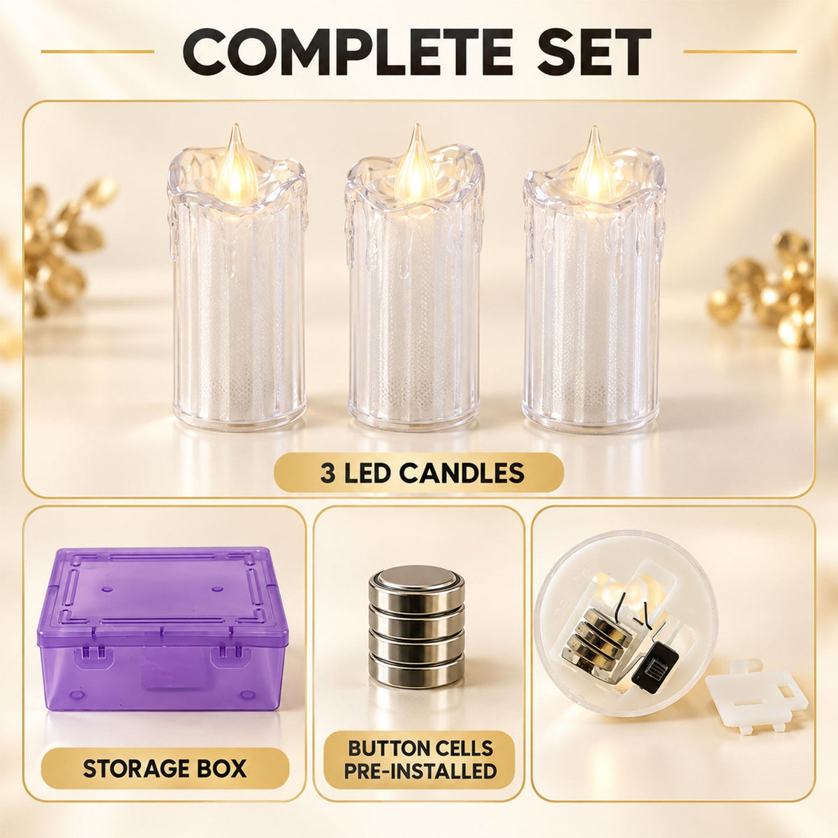 LED candles decor use
