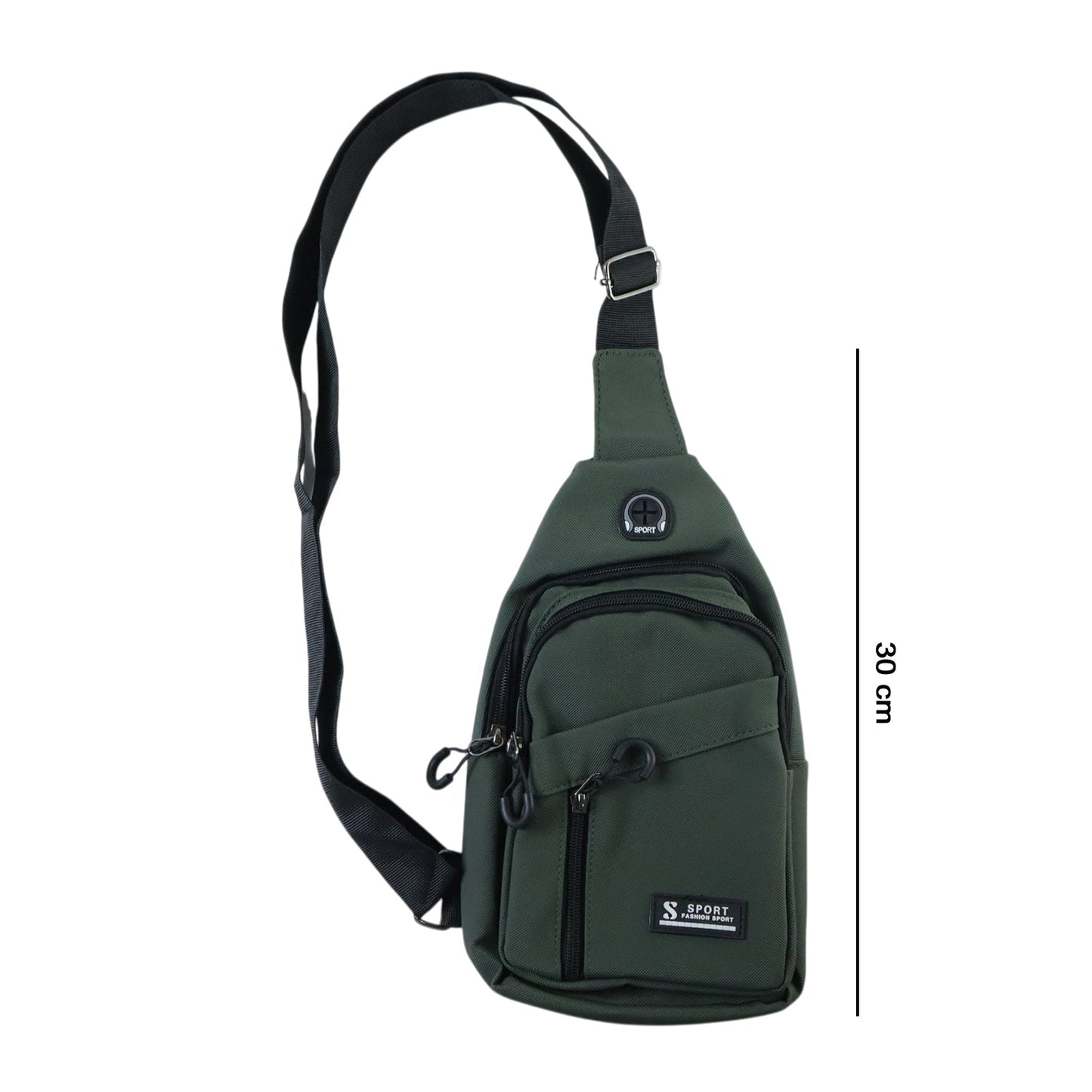 Durable Waist Bag Zipper Crossbody Sling Bag (1 Pc)