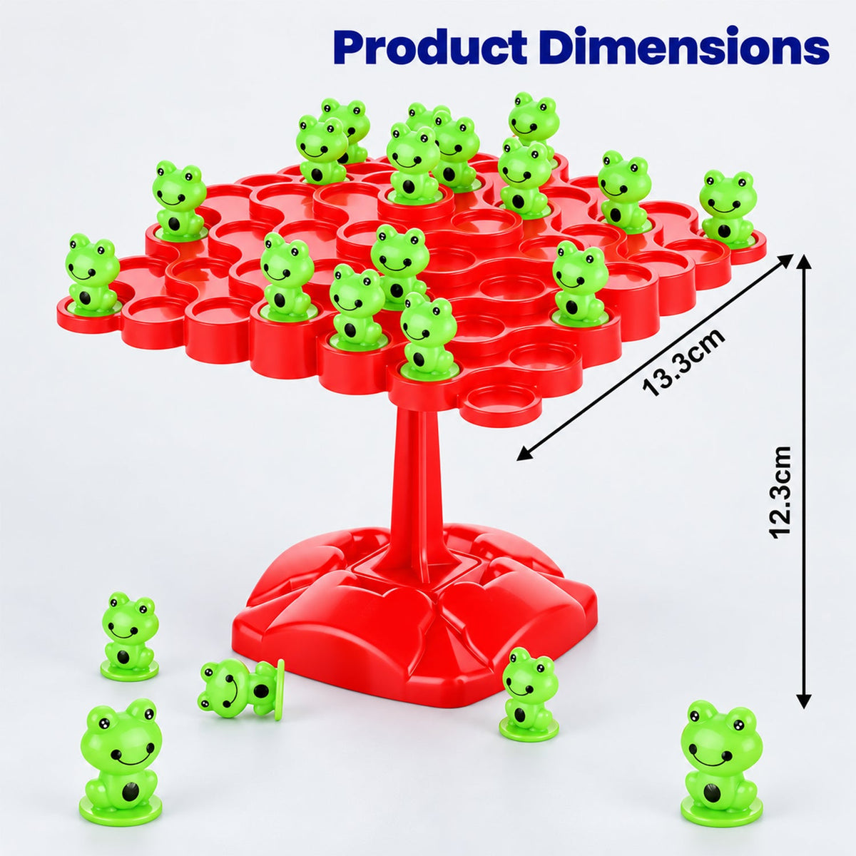 Frog Balancing Board Game With Dice For Kids And Family Playtime (1 Set)
