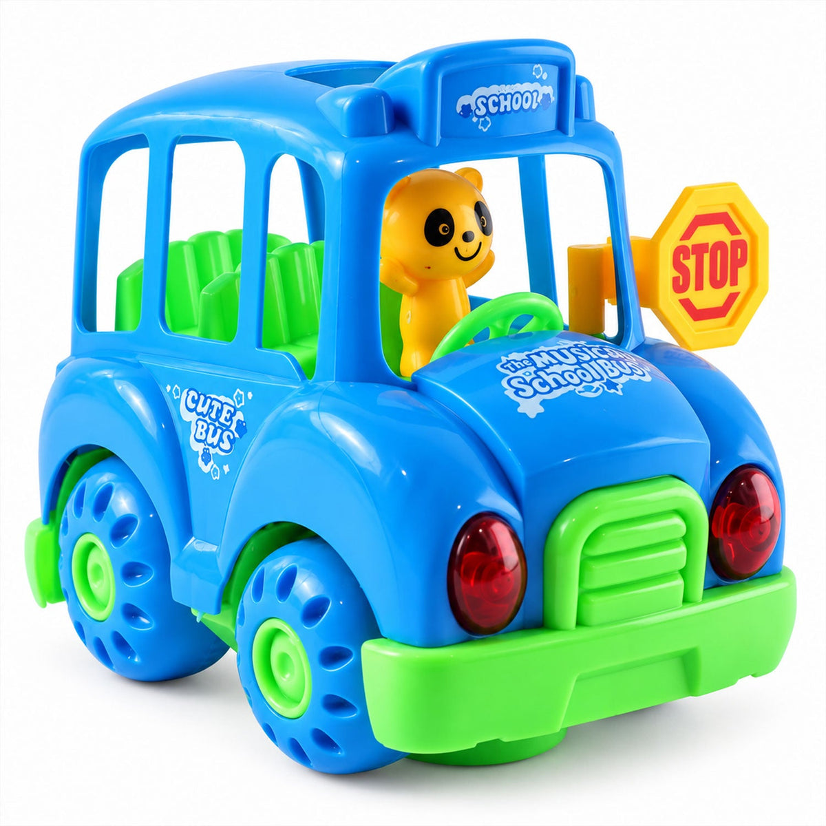School bus toy design view