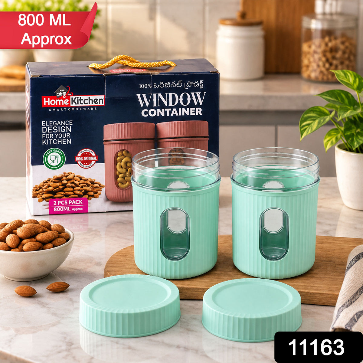 Premium Kitchen Storage Container Set (2 Pc Set, 750 ML Approx)