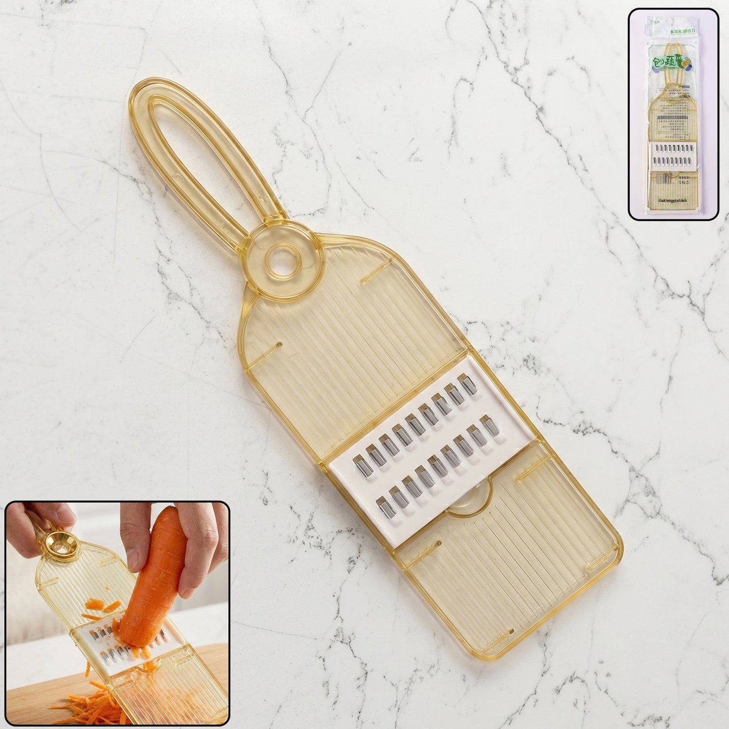 Handheld vegetable cutter slicer