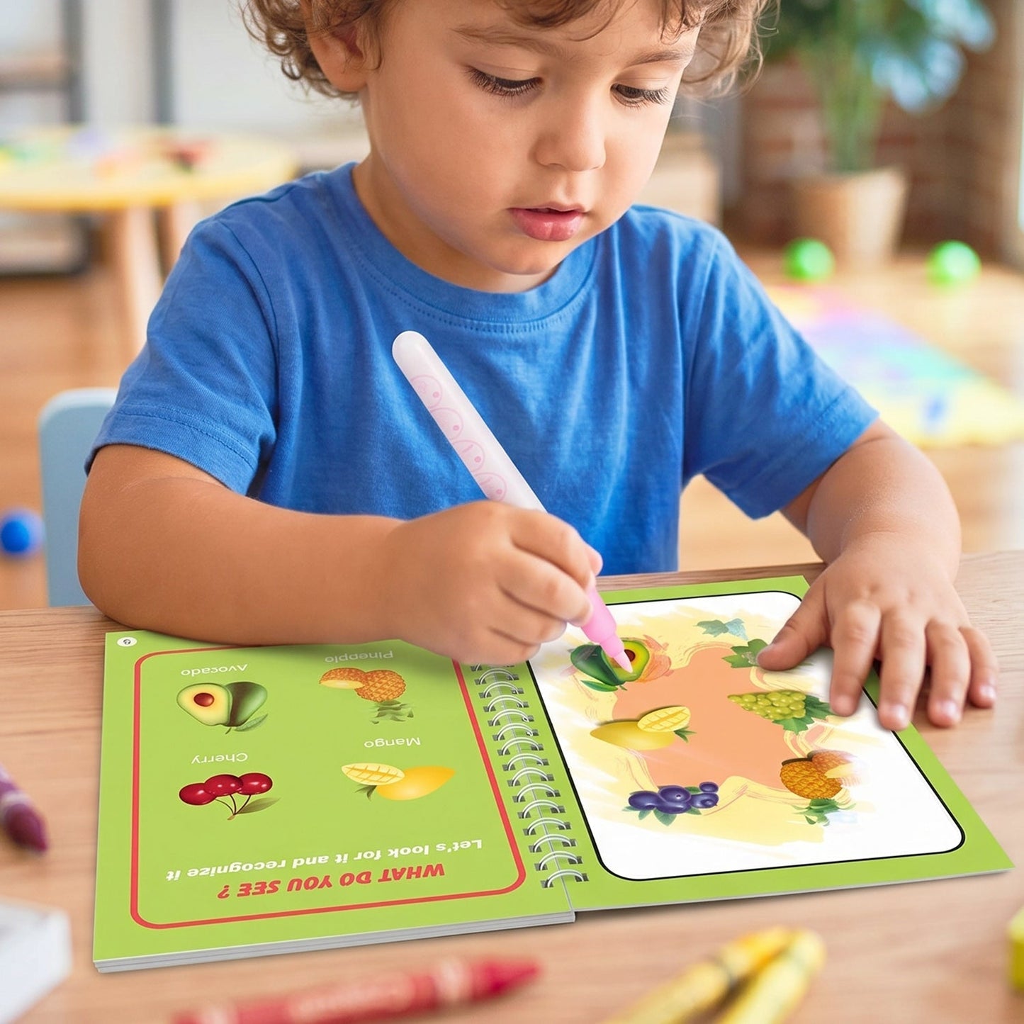 Water coloring book daily use
