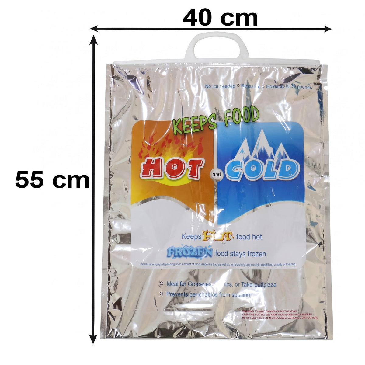 Medium insulated food storage bag dimensions