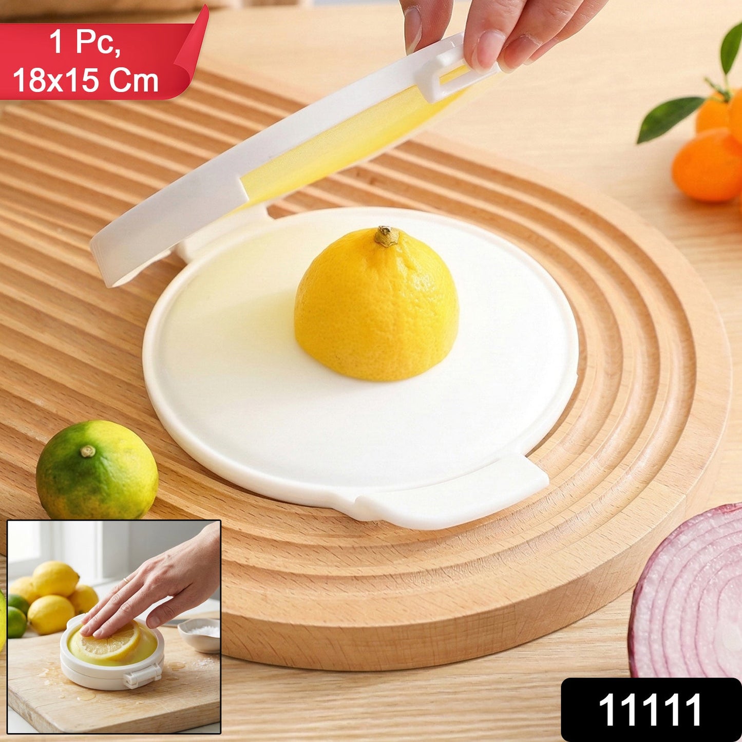 Round Food Saver Storage Container with Lid (1 Pc, 18 x 15 Cm)
