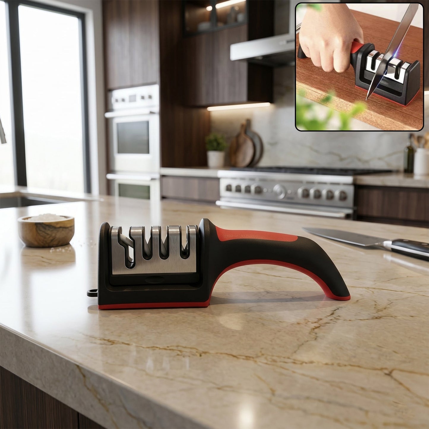 4-Stage Manual Knife Sharpener