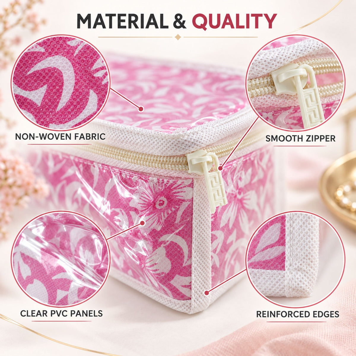 Travel jewellery storage kit