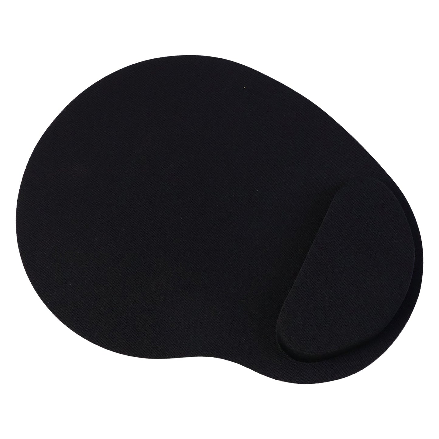 Ergonomic mouse pad with wrist rest on white background