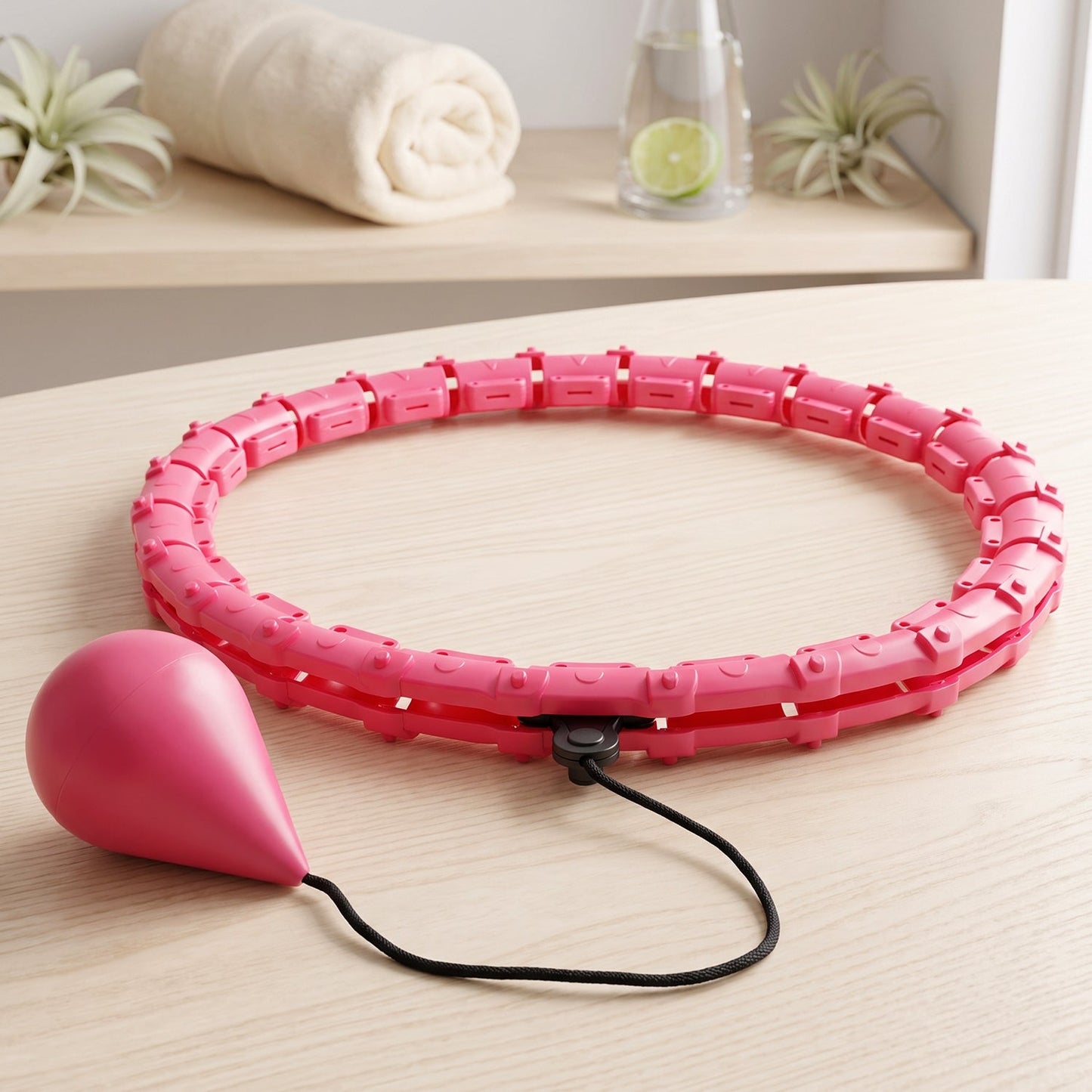 Smart hula hoop with weighted ball