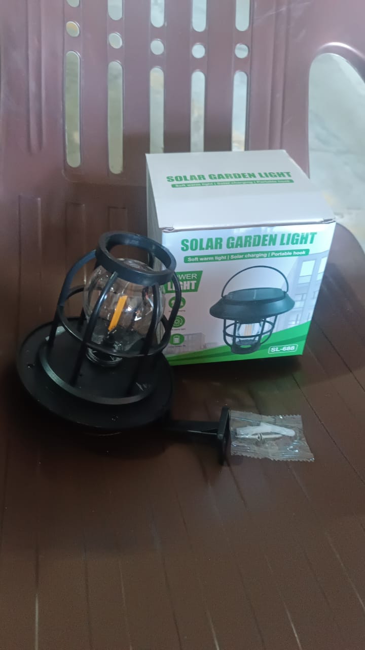 Weatherproof solar lantern wall light designed with motion sensor features