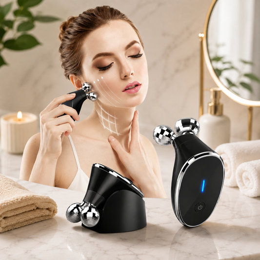 Microcurrent- Facial- Device, Micro current Face Massager Roller (1 Pc)