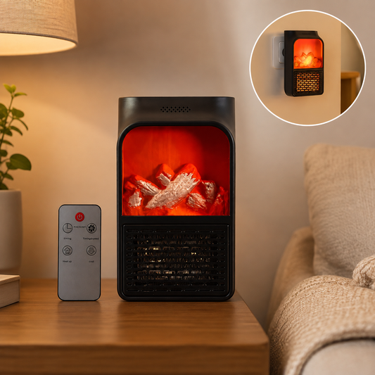 Portable Electric Fireplace lamp LED Flame Heater (1000w / 1 Pc)