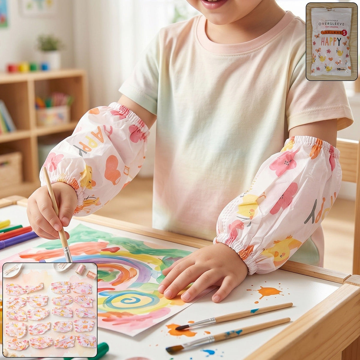 Waterproof arm sleeves for cleaning and gardening in assorted colors